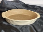 Usa Pampered Chef Family Heritage Stoneware Oval Baking Dish Baker 9 3/4 X 5 Used. Price: $18.50.