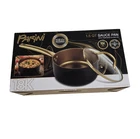 Parini 1.5 Qt Sauce Pan With Tempered Glass Lid 18K Infused Gold Coating New. Price: $17.95.