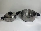 Royal Queen 5 Ply T304 Stainless Steel Cookware 8IN & 11IN Pots - Usa Made! Used. Price: $74.95.
