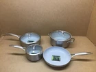 Greenpan Venice Pro Tri-ply Stainless Steel, Ceramic Nonstick 7 Pc Set New. Price: $210.95.