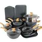 17PIECE Pots And Pans Set Nonstick Induction Cookware Granite Coated New. Price: $144.39.