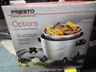 Presto Professional Electric Multi-cooker Steamer/deep Fryer/stews #06003 New. Price: $50.00.