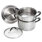 Steamer & Double Boiler Stainless Steel Stock Pot 3 Quart 4 Piece Tramontina New. Price: $59.51.