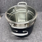 Cuisinart 6QT Stockpot With Cover Lid And Steamer Used. Price: $50.00.