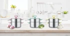 Concord 3 Qt Stainless Steel Piece Steamer Cookware Set New. Price: $32.98.