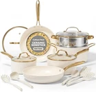 Gotham Steel 15 Pc Ceramic Cookware Set, Pots And Pans Non Stick Wit New. Price: $157.85.