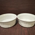 Set Of 2 Corningware French White Individual Casserole F-16-B Oz Used. Price: $16.00.
