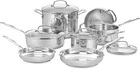 Cuisinart Chef Classic 11-PIECE Stainless Steel Pots And Pans Set Cookware New. Price: $169.99.