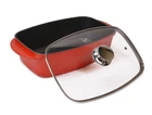 Sedona Pro 5.5-QT. Aluminum Multi-purpose Roaster Pan With Lid, Non-stick, Red New. Price: $59.99.