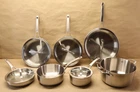 Calphalon Premier 12-PIECE Stainless Steel Cookware Set Open Box Complete New. Price: $279.99.