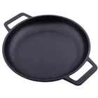 Iron Skillet Inch Round Double Loop Handles Black SKL-310 Cast Victoria New. Price: $28.99.