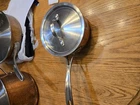 Calphalon 1.5 Qt Copper Tri-clad Stainless-steel Saucepan With Lid 87012 Used. Price: $49.99.