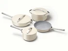 Caraway 12 Pc. Non-stick Cookware Set W/ Complimentary Storage, Cream New. Price: $379.99.