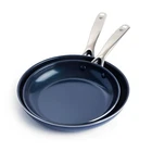 Blue Diamond Frypan Skillet Set 9.5 And 11 Inch Nonstick Healthy Cookware New. Price: $71.99.