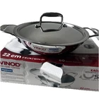 Vinod Platinum Triply Stainless Steel Kadai 22CM 1.8L Wok Pan With Lid - New. Price: $46.00.