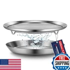 Wagensteiger Stainless Steel Mesh Tray Set W/ Drip Pan, Air Fryer Basket & New. Price: $57.32.