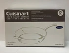 Cuisinart Chefs Classic Enameled Cast Iron Blue Fry Pan New. Price: $39.99.