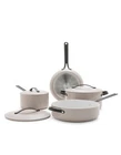Greenpan 7PC Aluminum Set Fry Stockpot Gray Ceramic Cookware Black Steel New. Price: $249.00.