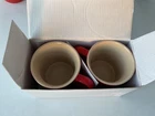 Le Creuset Mugs Volcanic Of 2 Cups Stoneware Flame Red Box. Price: $19.99.