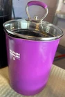 Kuhn Rikon Vegetable Steamer Pot Swiss Design Cooking Wire Basket & Lid Purple New. Price: $19.99.