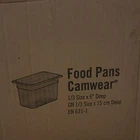Cambro Camwear 1/3 Size 6" Deep Rectangle Food Pan Container New. Price: $90.00.
