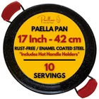 Paelluxe Paella Pan Enamelled, No-rust Steel Skillet For 17 Inch, Black New. Price: $62.99.