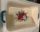 Pioneer Woman Wishful Winter Pattern 1.74 Qt. Rectangular Ceramic Baker Used. Price: $24.00.