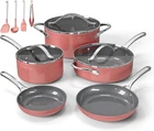 Bakken 12-PIECE Ceramic Cookware Set, Nonstick Pots And Pans Non-toxic Ptfe New. Price: $100.70.