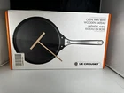 Le Creuset Toughened Nonstick Pro 11" Crepe Pan With Wooden Rateau New. Price: $160.00.
