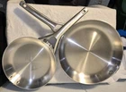 2 Calphalon Skillet Frying Pans Stainless Steel 1388 8" & 1390 10" Used. Price: $75.98.