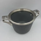 Calphalon Premier Hard-anodized Nonstick Soup Pot, 4.5QT With Lid Used. Price: $16.65.