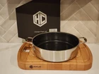 Hexclad Hybrid 7-QUART Saut Pan Chicken Fryer W/tempered Glass Lid Brand New!. Price: $159.95.