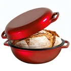 2-IN-1 Multifunctional Enameled Cast Iron Dutch Oven, 6QT Loaf Pan With Dual Han New. Price: $113.54.