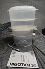Kalorik 3 Tier Food Steamer Electric Vegetable Rice Cooker Tested Used. Price: $14.99.