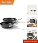 Stylish 2-PIECE Fry Pan Set, 8" & 10", Induction Oven Safe For All Stovetops New. Price: $179.99.