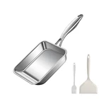 Toutrop 7.5" Japanese Omelette Egg Pan, 316 Stainless Steel Silver New. Price: $37.65.