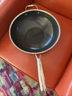Lightly Used Hexclad Hybrid 12 Nonstick Wok Frying Pan Glass Lid. Price: $49.00.