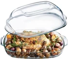 Simax Casserole Dish For Oven, 8 Quart Glass Baking With High Lid Set, New. Price: $80.22.