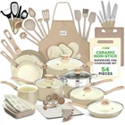 Nutrichef 54 Pcs. Home Kitchen Cookware, Tools, Bakeware Set-taupe Brown New. Price: $233.99.