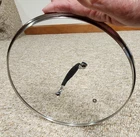 T- Fal Replacement Glass Lid For 10" Lg Fry Pan W/ Handle Vented Used. Price: $10.00.
