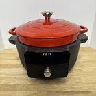 Instant Precision 6-QT Enamel Cast Iron Electric Dutch Oven Red DOMC6001 Used. Price: $89.95.