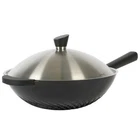 Kenmore 137396.02 Eugene Inch Nonstick Cast Alumium Wok Stainless Steel Lid New. Price: $59.87.
