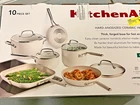 Kitchenaid 10-PIECE Hard-anodized Ceramic Induction Cookware Set New. Price: $191.99.