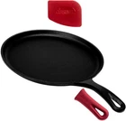 Cuisinel Cast Iron Round Griddle 10.5" Crepe Maker + Silicone, C10-RG Black New. Price: $41.59.