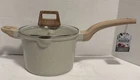 Natural Elements Woodstone Premium Saucepan Casserole Nonstick 8"IN 4 Qt W/ Lid New. Price: $44.99.