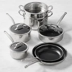 Greenpan Premiere Max Stainless-steel Ceramic Nonstick 11-PIECE Cookware Set New. Price: $449.96.