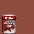 Behr 1 Gal. Redwood Solid Color Oil-latex Exterior Stain New. Price: $16.48.