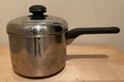 Cuisine Cookware Performance 2-QUART Stainless Copper Saucepan With Lid Used. Price: $24.99.