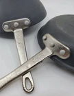 Vintage Calphalon Skillet 8" Commercial Anodized Alum.pan Lot Of 2 Lid Clean Used. Price: $65.99.