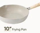 Carote 10" Frypan Even Heat Beige Non-stick Surface All Stovetops New. Price: $42.40.